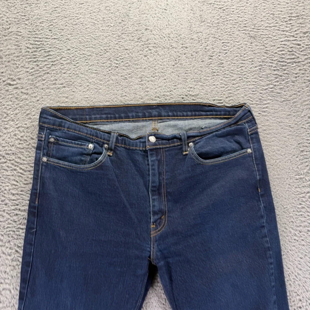 Levi's 514 Jeans Mens 40x32 Blue Cotton Denim Straight Streetwear Travel Stretch